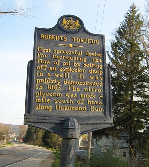 Roberts Torpedo Historical Marker