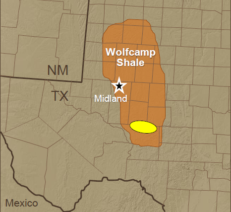 Wolfcamp Shale Map